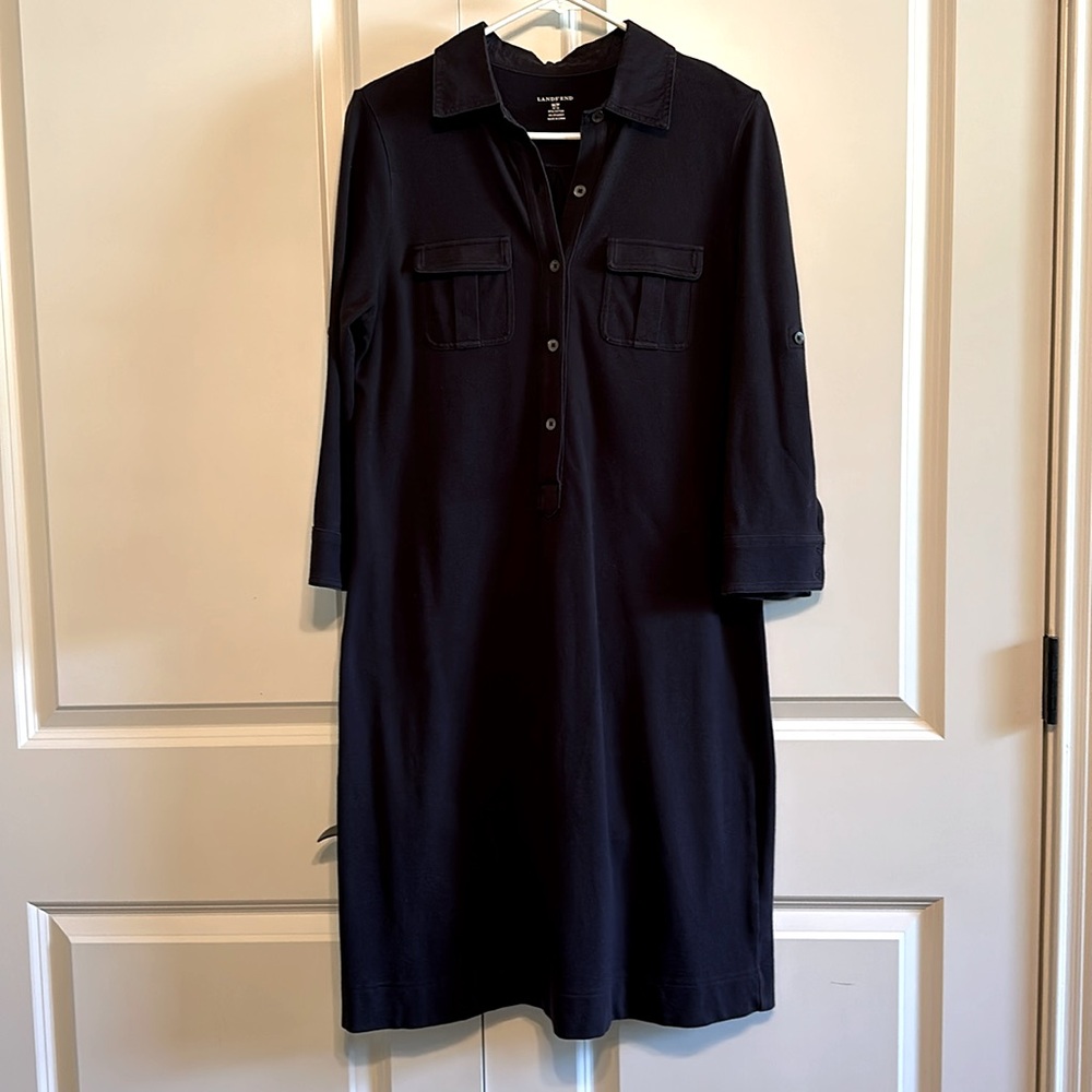 Lands End Pique Polo Mini Dress -- Size MP